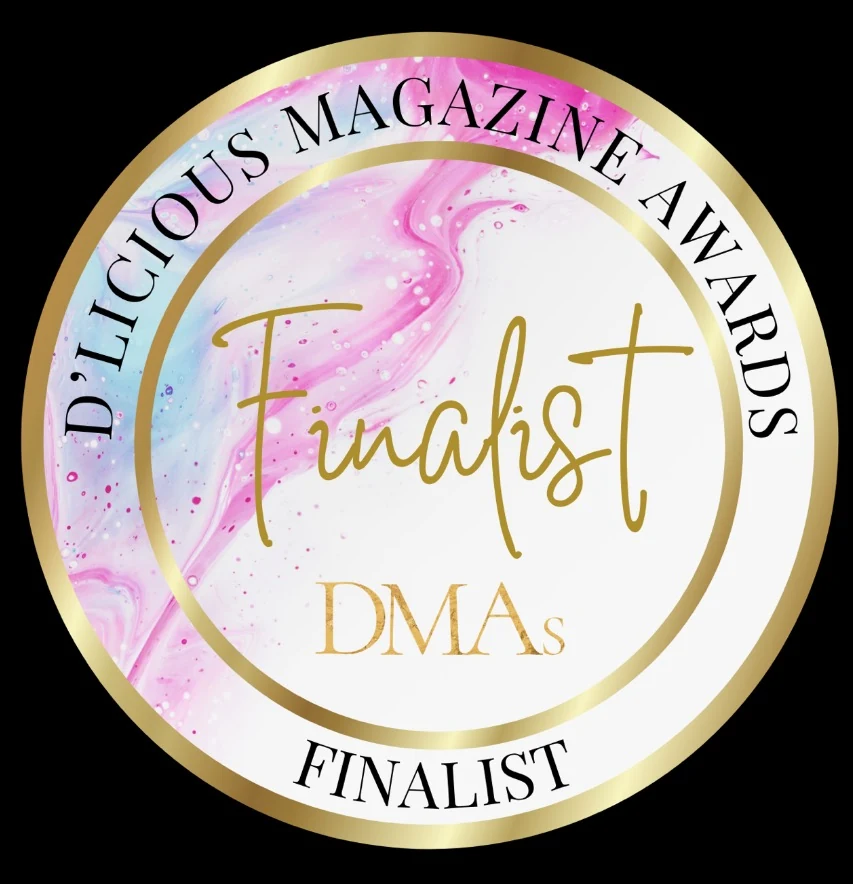 D'Licious Magazine Awards finalist badge